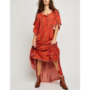 NWT Free People Better Days Maxi / Red Combo
